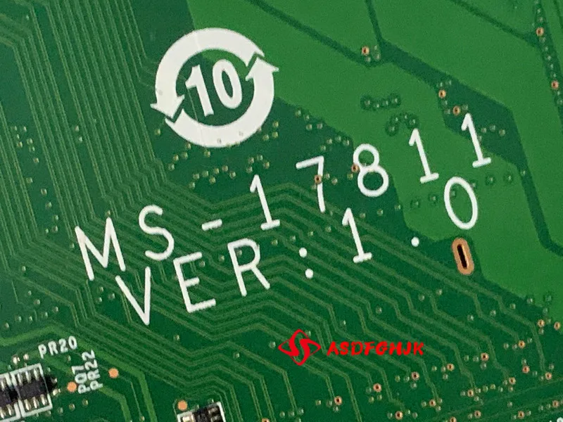 MS-17811 usado para placa base MSI GT72 2QD, con SR1PX, i7-4710HQ, 2,5 GHZ, 100%