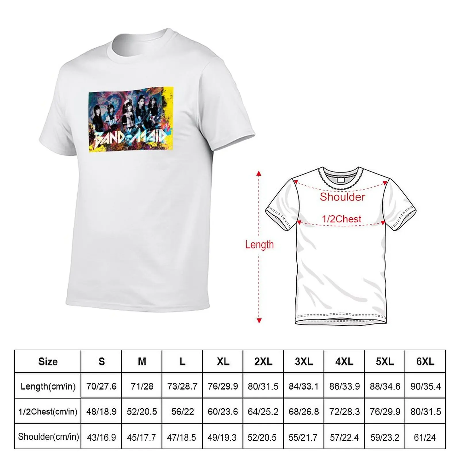 shirts graphic man t graphic man t shirt Watercolor Band-Maid for T-Shirt