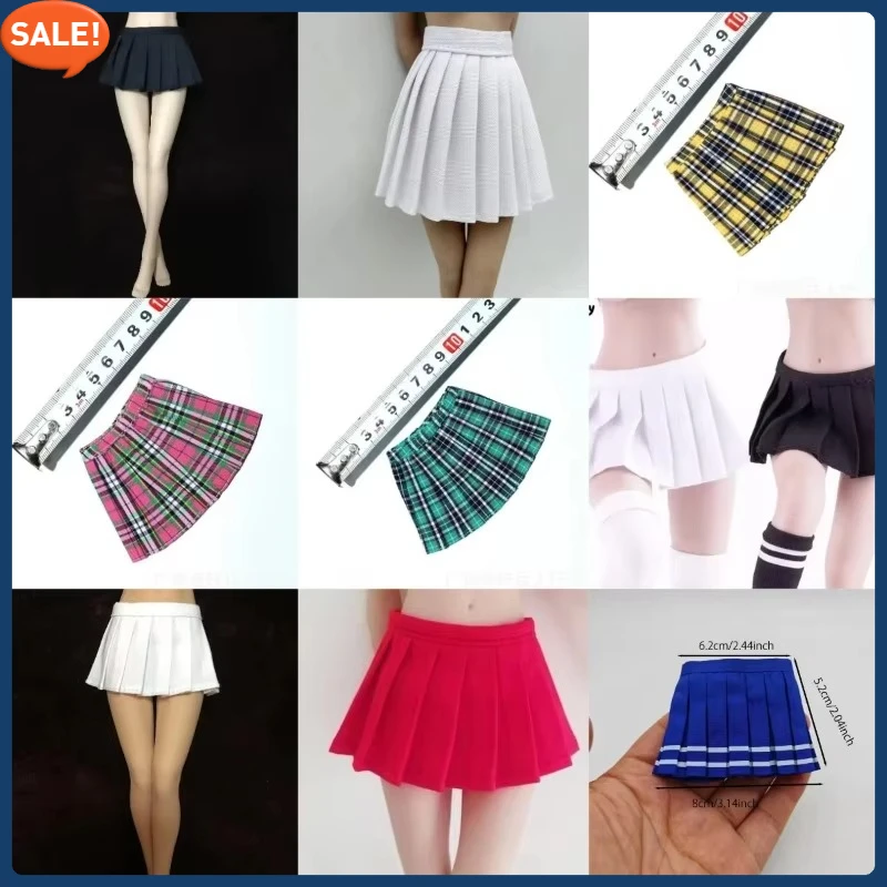 1/6 Scale Female Solider School Uniform JK Pleated Skirt Sailor Dress Clothes Model for 12inch Action Figure Doll Model Toy