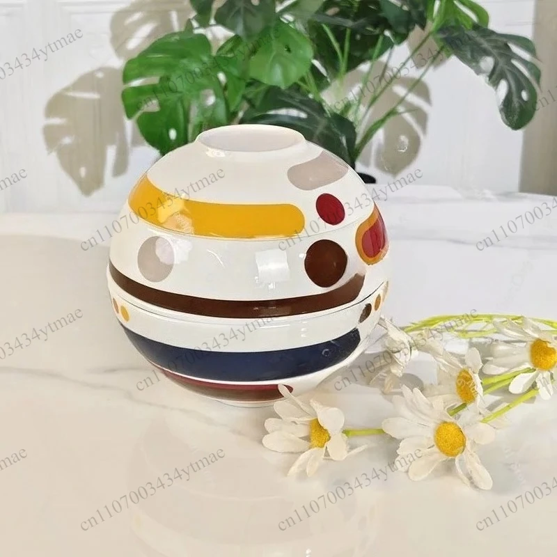 Creative Spherical Dinnerware Set Light Luxury Plates Bowls Household Dining Dishes Kitchen Table Decor