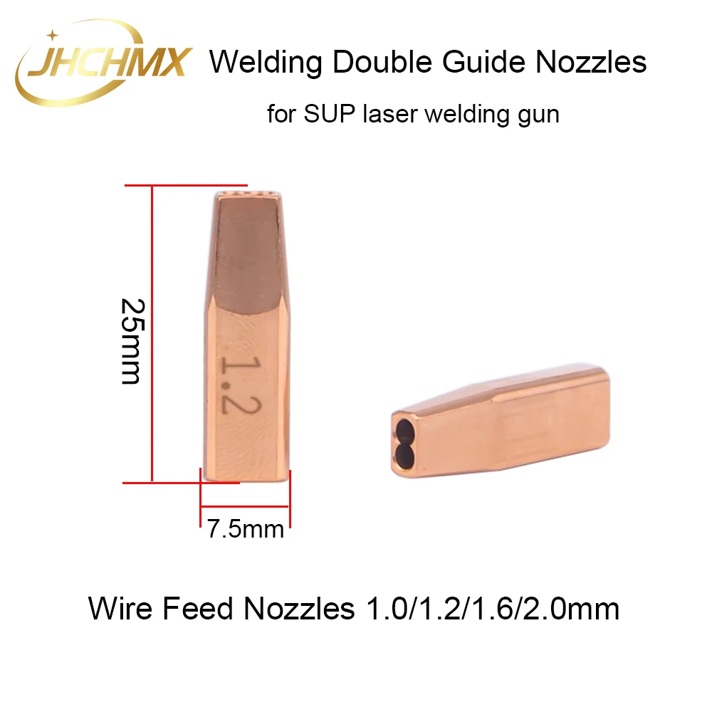 JHCHMX Handheld Laser Double Welding Guide Nozzles SAS-12/16/20 Connection Bracket Tube for SUP Welding Machine