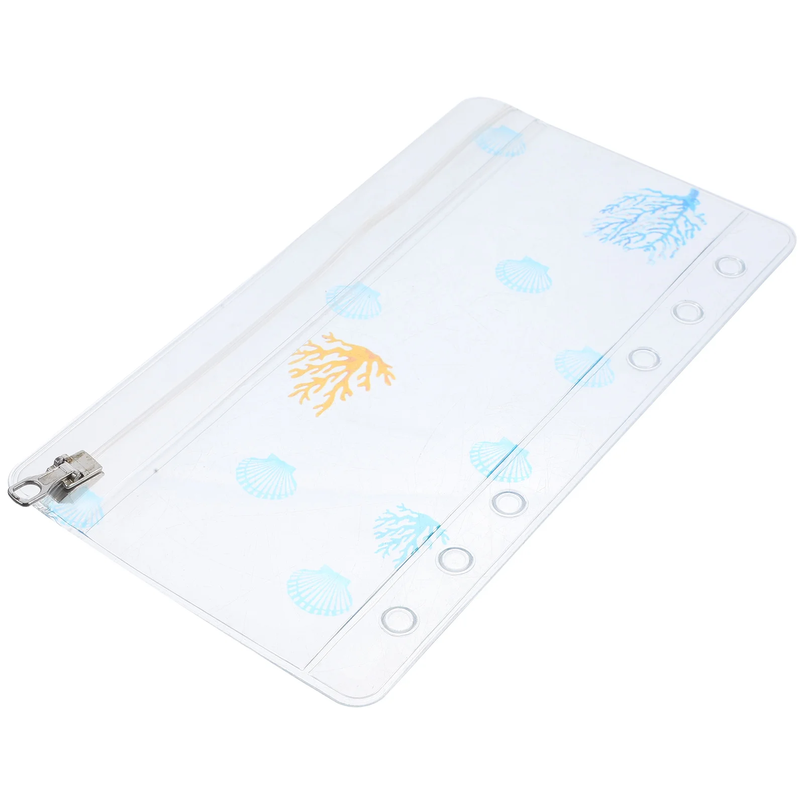 

Binder Zipper Pouch Pvc Zip Detachable 6-Ring Storage Bag For Scrapbooking Loose Leaf Notepad Bag Reusable Zipper Folder