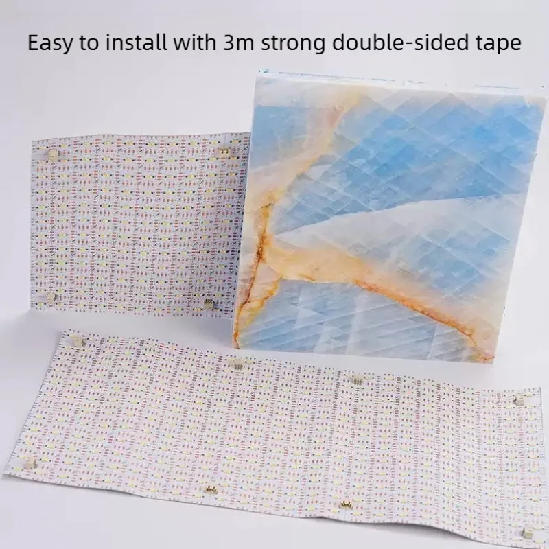24V Three-color LED Flexible Light Sheet Transparent Light Panel, Light-emitting Back Plate