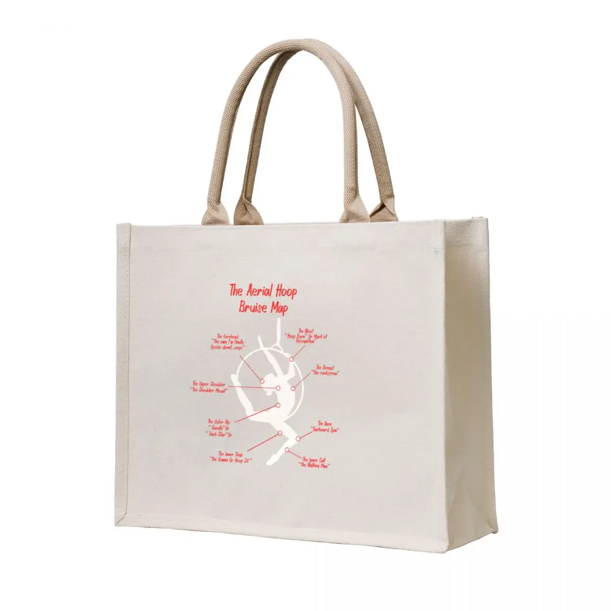 

The Aerial Hoop Bruise Map, Aerial Silk Girl, Aerial Silks, Silks, Circus, Funny Lyra Tote Bag cute tote bag