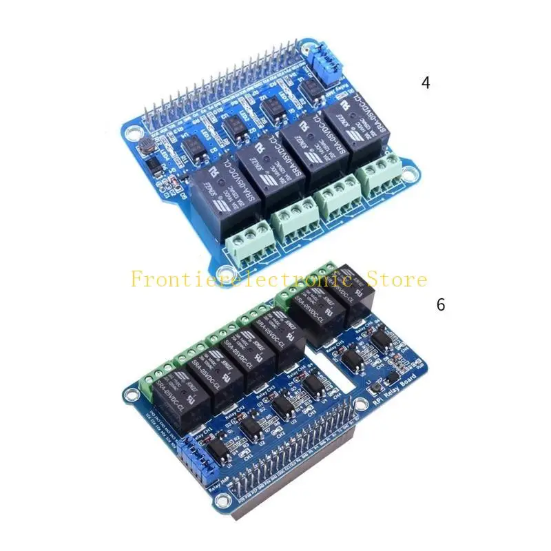 

G8DB Relays Expansion Board 4/6 Channel Relays Module Expansion Board for RPi A+