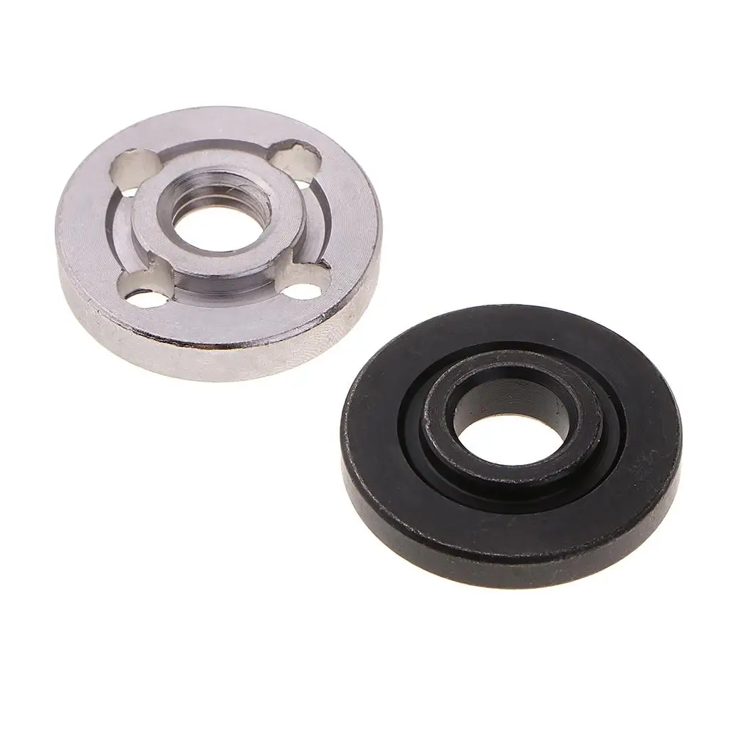 Dado flangiato smerigliatrice angolare per smerigliatrice angolare 100 acciaio metallo interno esterno flangia dado diametro esterno 30mm, diametro interno 10mm parti (2 Set)