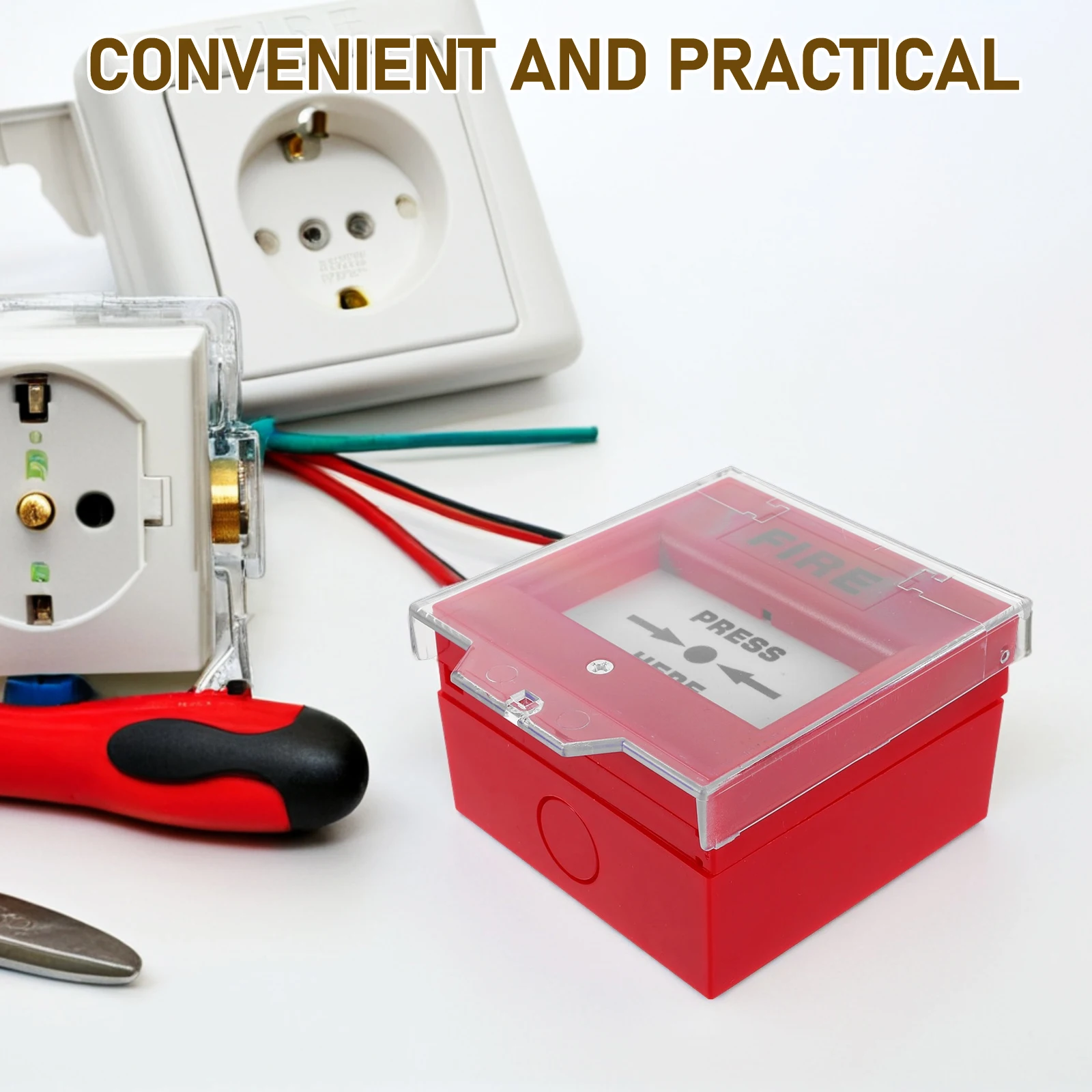 Emergency Exit Access Control Button Quick Response Fire Alarm System Ideal for Office School Home Protection Needs