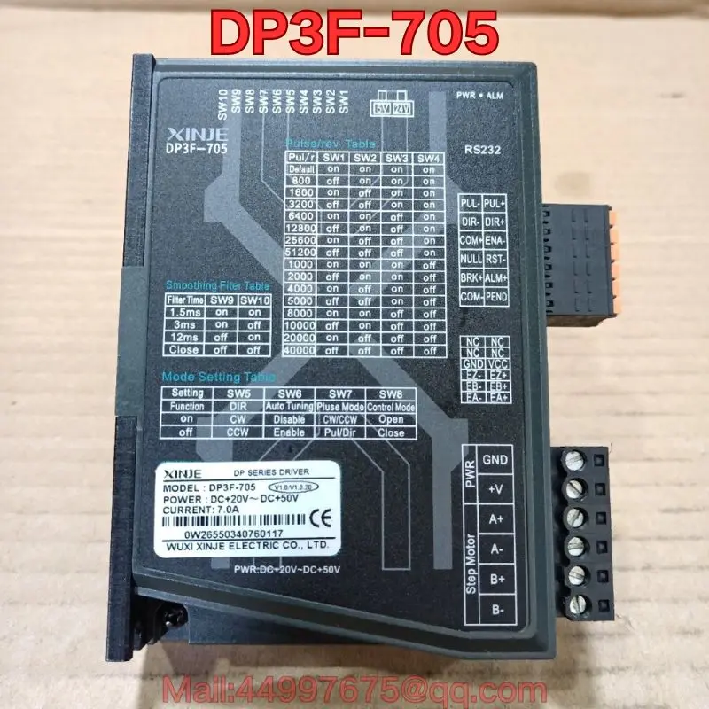 

Second-hand DP3F-705 stepper driver function test is normal