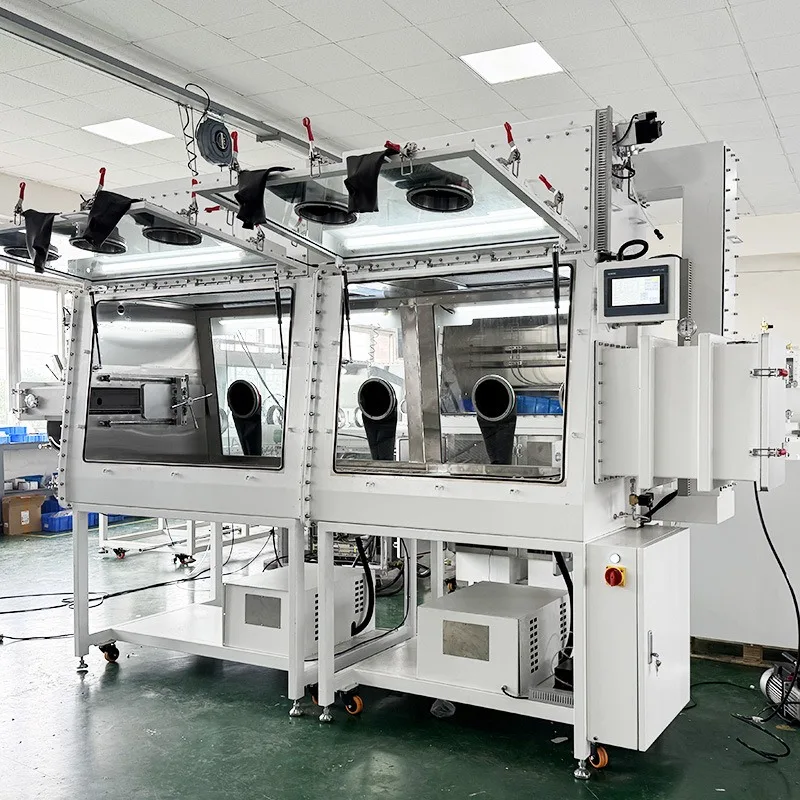 Temperature control glove box top cleaning device built-in console operation box