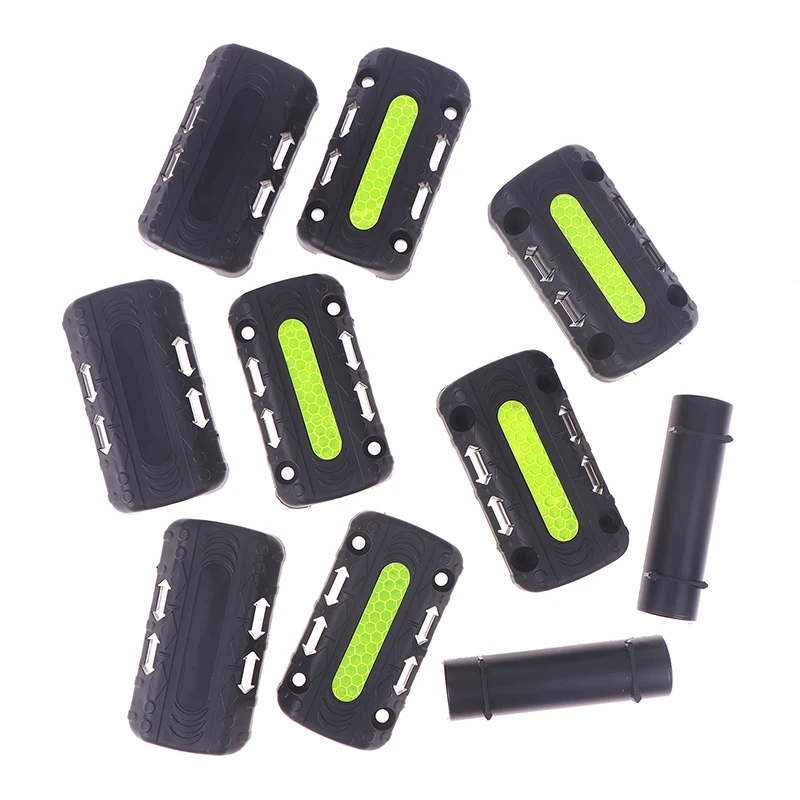 1/3/5Pcs Motorcycle Bumper Reflective Blocks Crash Bar Protection Universal Anti-Scratch Plastic Pads Engine Anti Drop Guard