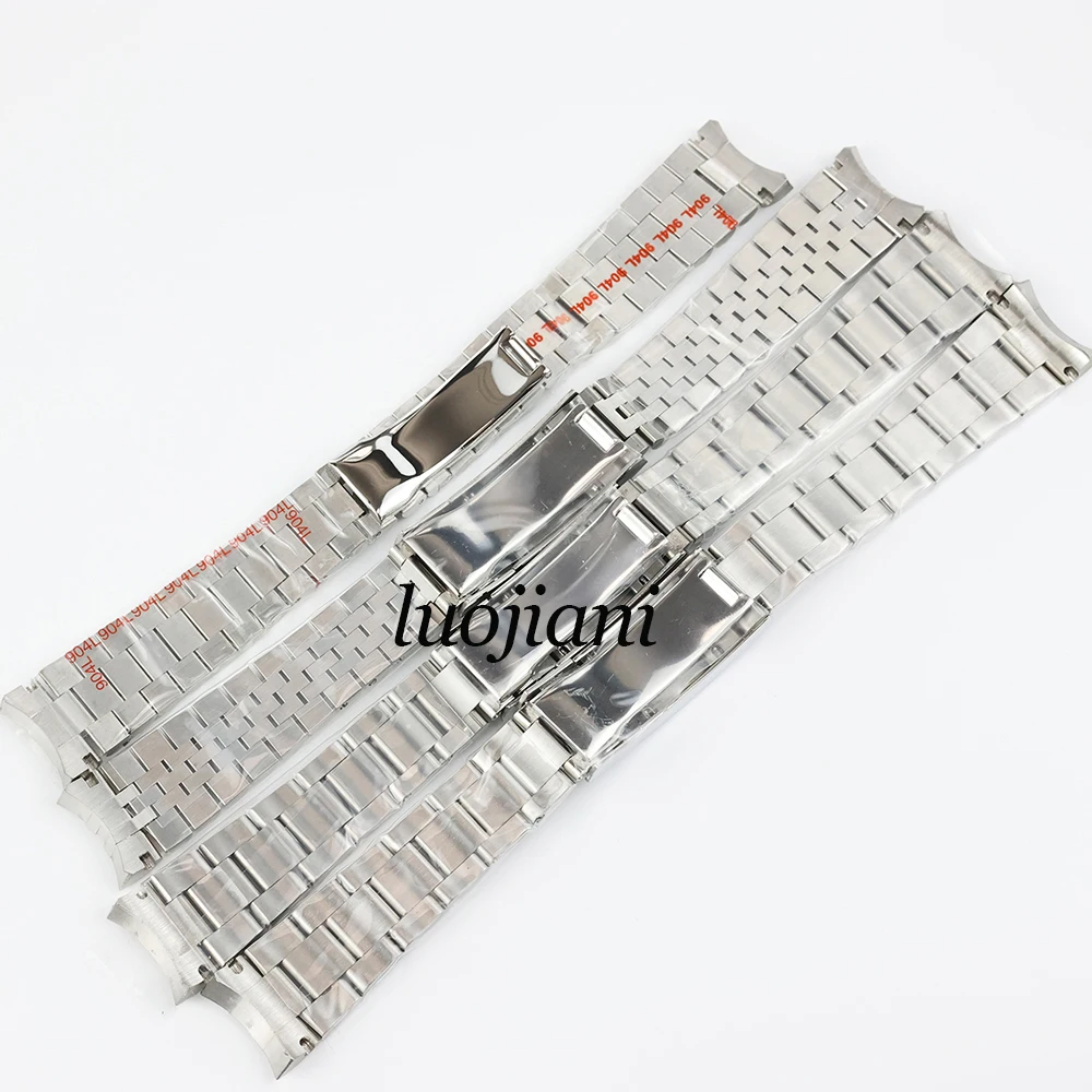 20mm silver solid stainless steel watch band oyster/Jubilee/prseidential strap Glide Lock Clasp for datejust sub NH35 watch case