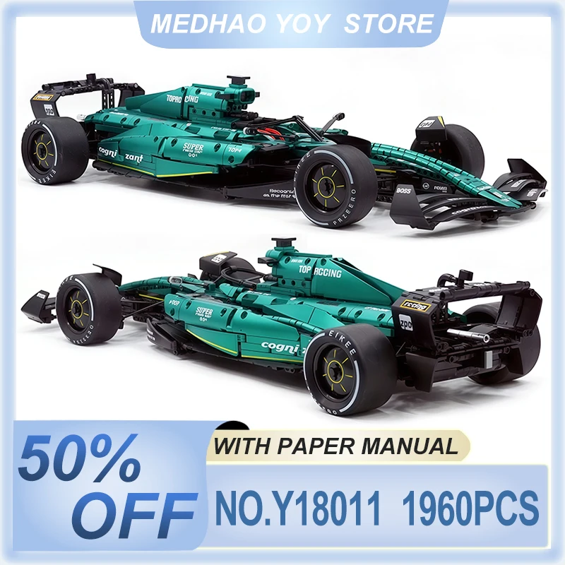 

Высококачественный новый конструктор EIKEE Y18011: Техническая радиоуправляемая спортивная гоночная машина AMR25. Модель для сборки, игрушка DIY, подарок на день рождения для мальчиков.