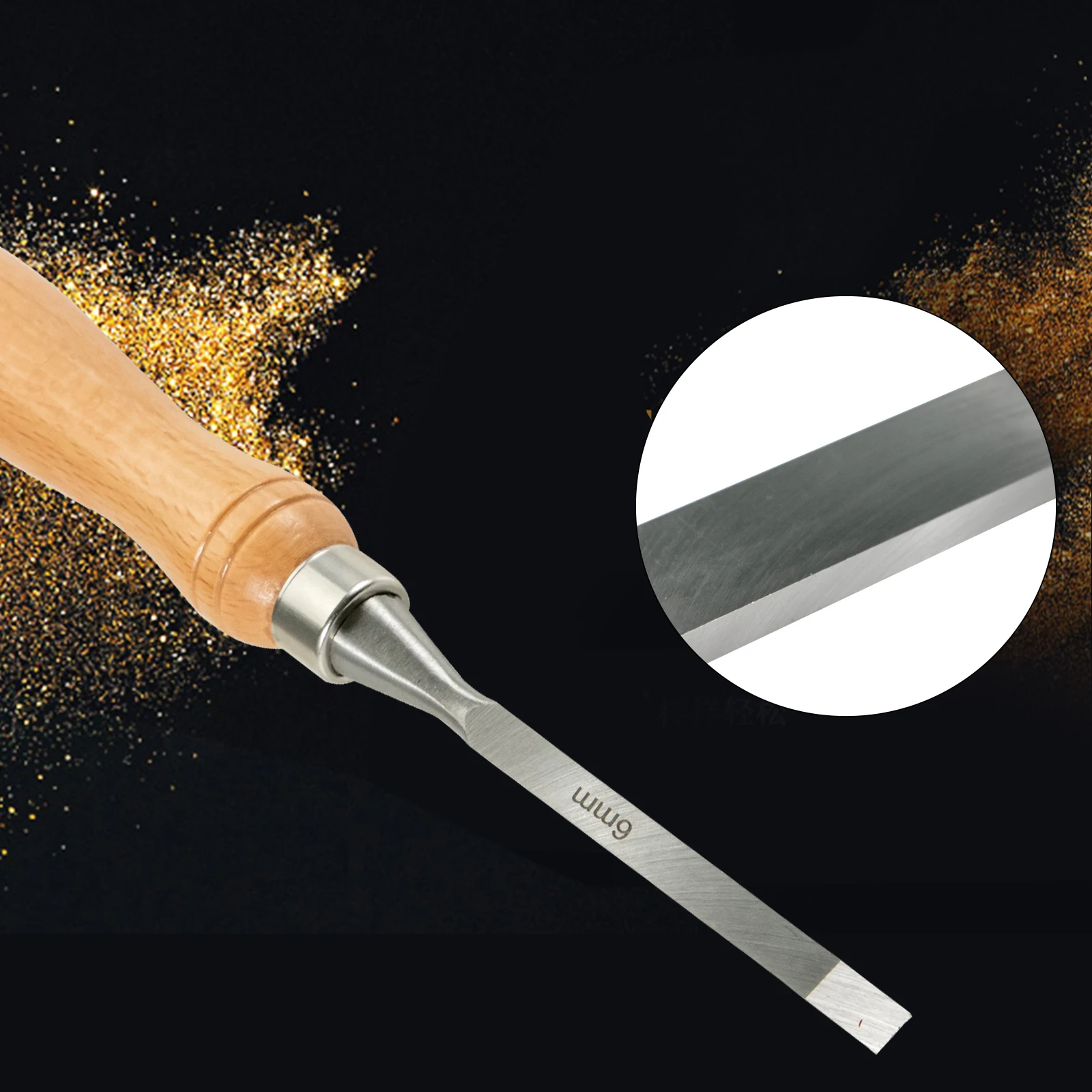 SucceBuy 12-Piece Wood Lathe Chisel Set, 3.75
