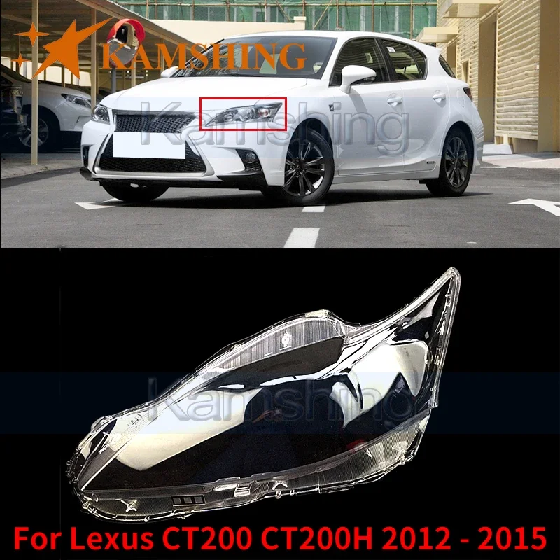 

KamShing For Lexus CT200 CT200H 2012 2013 2014 2015 Front Headlight Cover Headlamp glass lens Lamp Cover Lamp Lid Shell