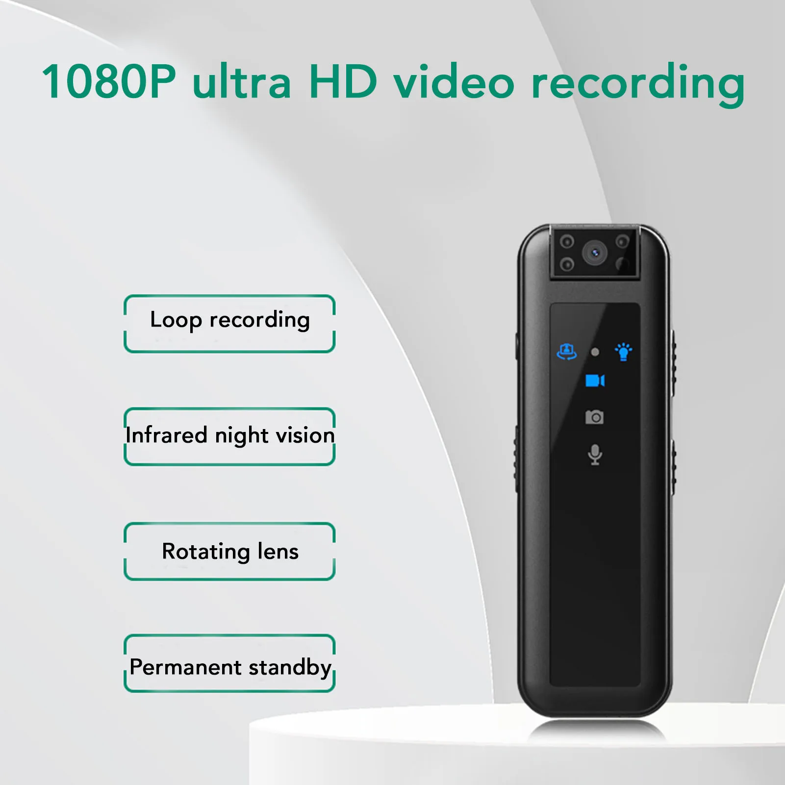 

1080P Mini Video Recorder Wearable Pocket Video Camera With LED Indicator Light Clip Small Wearable