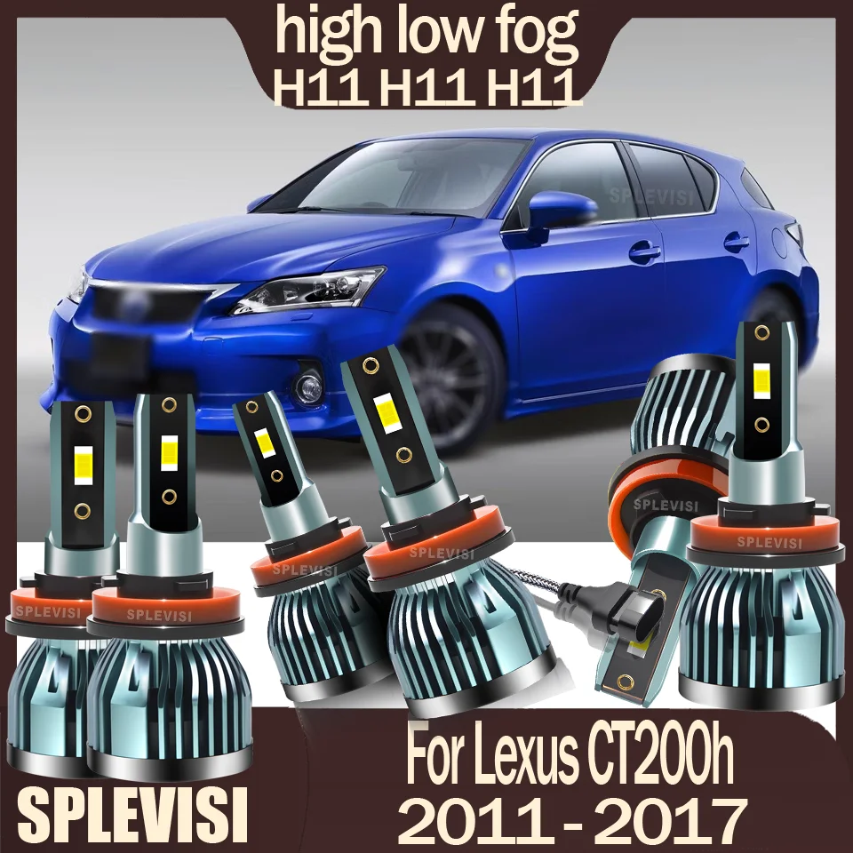 

Easy Installation durable LED Headlight high low beam foglight H11 H11 H11 For Lexus CT200h 2011 2012 2013 2014 2015 2016 2017