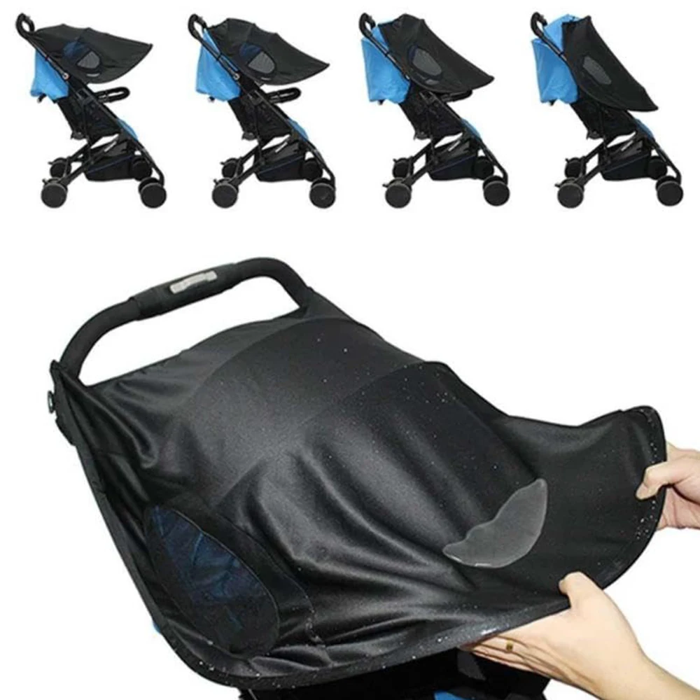 Baby Stroller Sun Shade Pram Pushchair Buggy Stroller Sunshade Parasol Sun Rain Shade Canopy Cover Toddlers Stroller Canopy