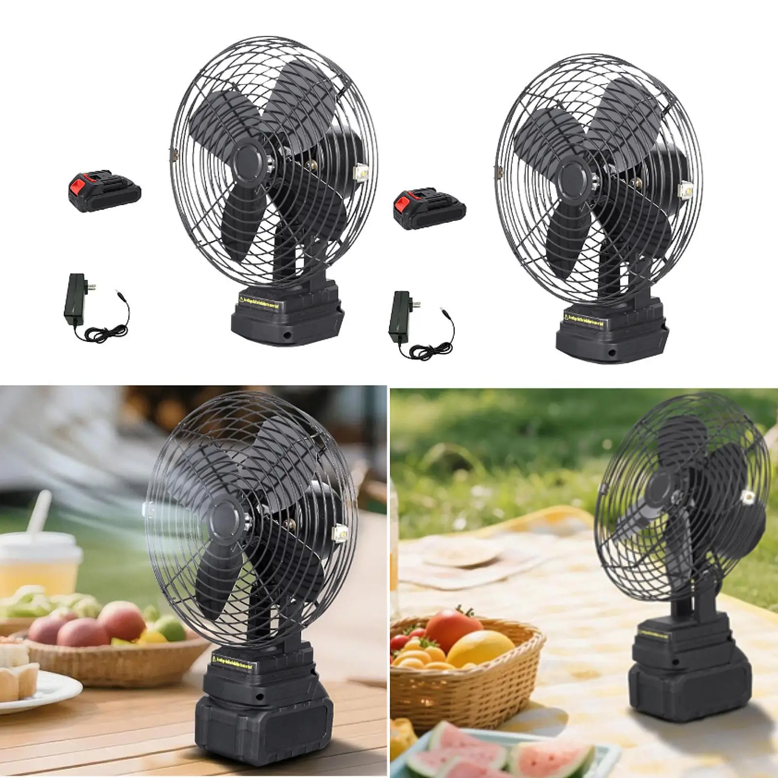 

Вентилятор для кемпинга, аксессуары для кемпинга, высокоскоростной, 2-скоростной, осциллирующий, беспроводной, для палатки для пикника, спальни, пляжной рыбалки