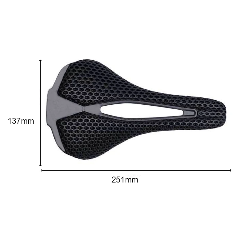 Carbon 3D Printed Bike Saddle Ultralight Mtb Road Racing 156G Ergonomic Shockproof Cycling Seat Comfort Bicycle Accessories
