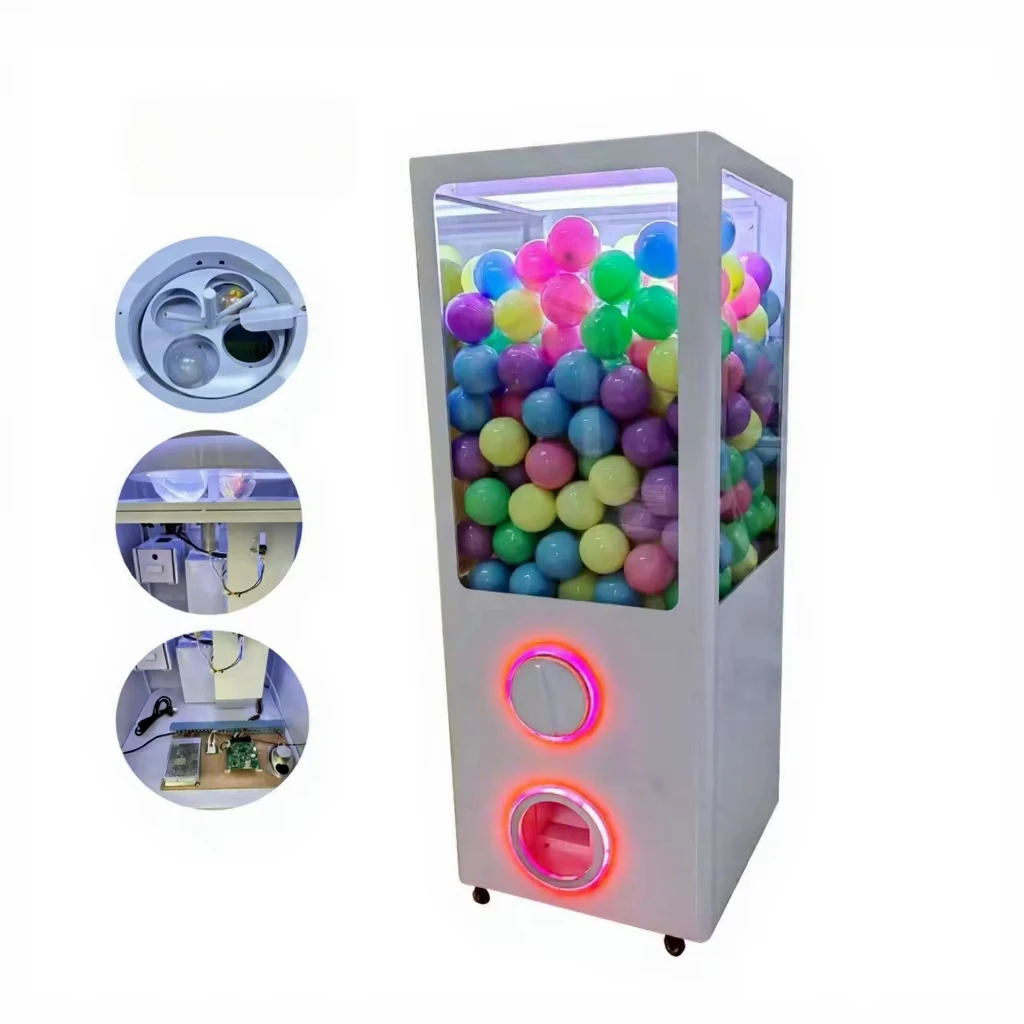 Playfun Easy Play 100mm Big Large Gumball Toy Eggs Gashapon Gift Prize Capsule Game Machine for Shopping Mall Center