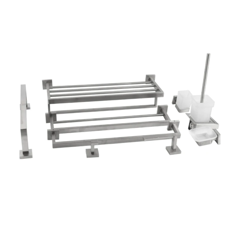 

high quality Stainless Steel brushed bathroom accessories set for bathroom