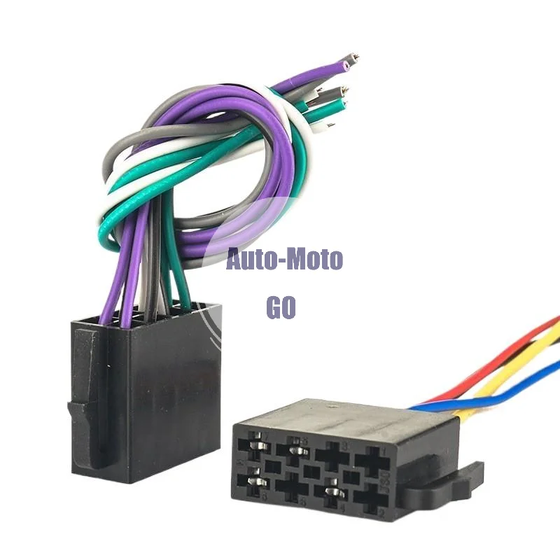 Car Radio Wiring Harness Replacement Cable with Standard Color-Coded Labels for Quick Car Stereo Modification Fix