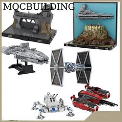 Spaceship Cannon Ship Diorama MOCBUILDING Blocks Bricks Display Model Construction Toys Christmas Present Birthday Gift