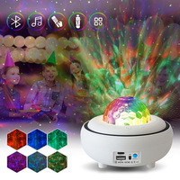 New LED Water Pattern Light Bluetooth Music Diamond Starry Sky Light USB Plug in Atmosphere Projection Light