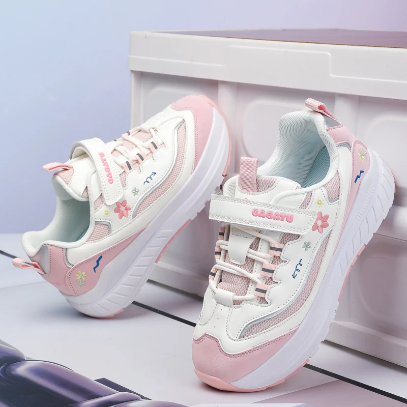 Children Roller Shoes Casual Fashion With 4 Wheels Students Youth Retractable Running Sneakers Semi Professional Skate Shoes