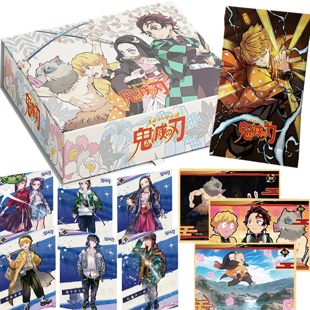 

Highly Popular Anime Demon Slayer Collection Cards for Children Exquisite and High-quality Visual Art Character Cards Toys Gifts
