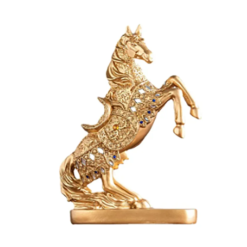 

Lucky Horse Adornment High-end Living Room Arts and Crafts Office Household TV Cabinet Entrance Wine Cabinet Creative Adornment