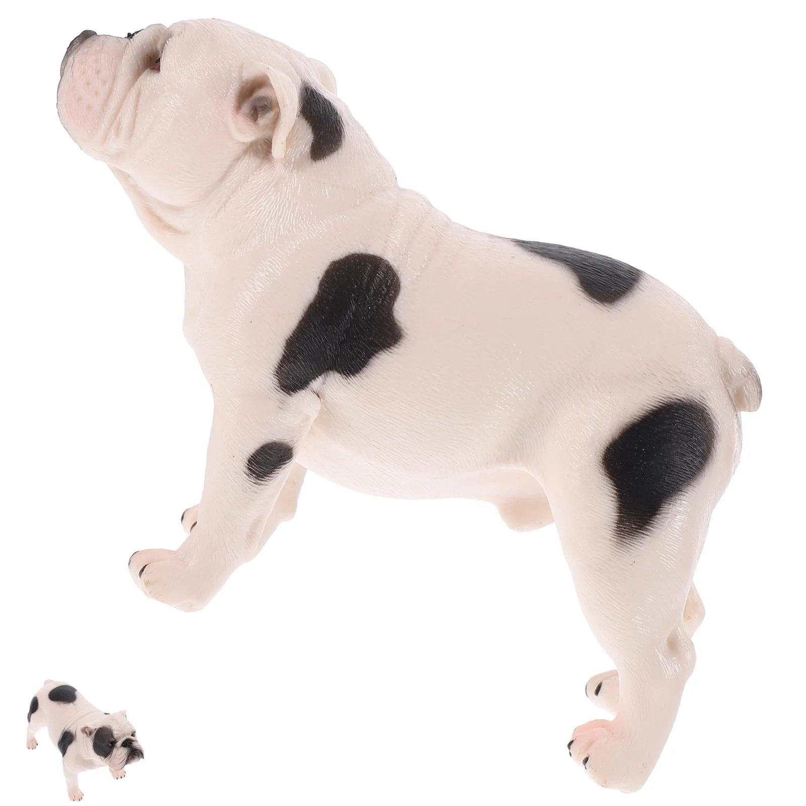 1pc Mini Bulldog Statue Realistische Pvc Hund Simulation Tier Home Office Decor Desktop Pet Ornament Welpen Figur Auto Dashboard