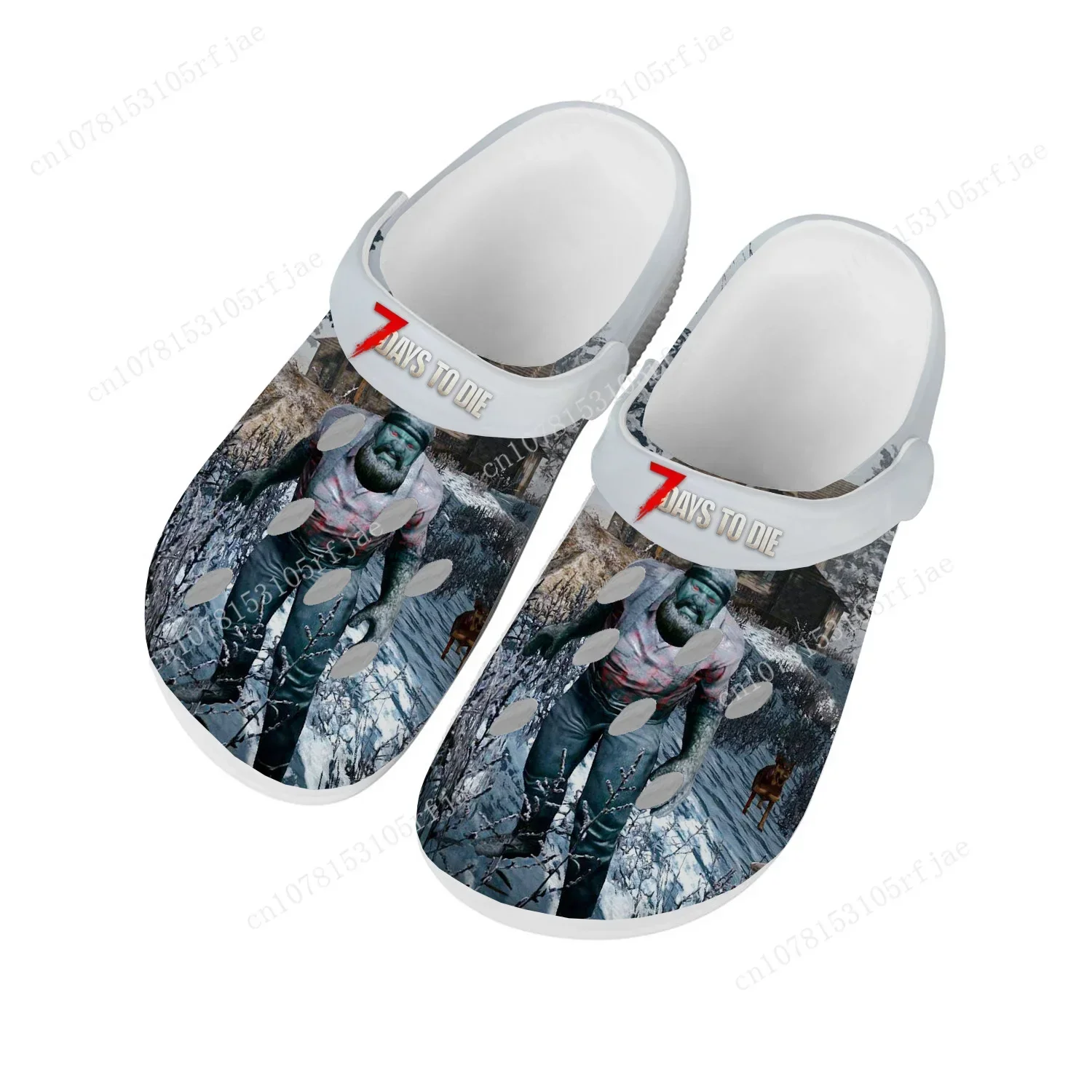 

Cartoon Game 7 Days To Die Home Clogs Mens Womens Teenager Custom Built Water Shoes Garden Beach Fashion Hole Slippers Sandals