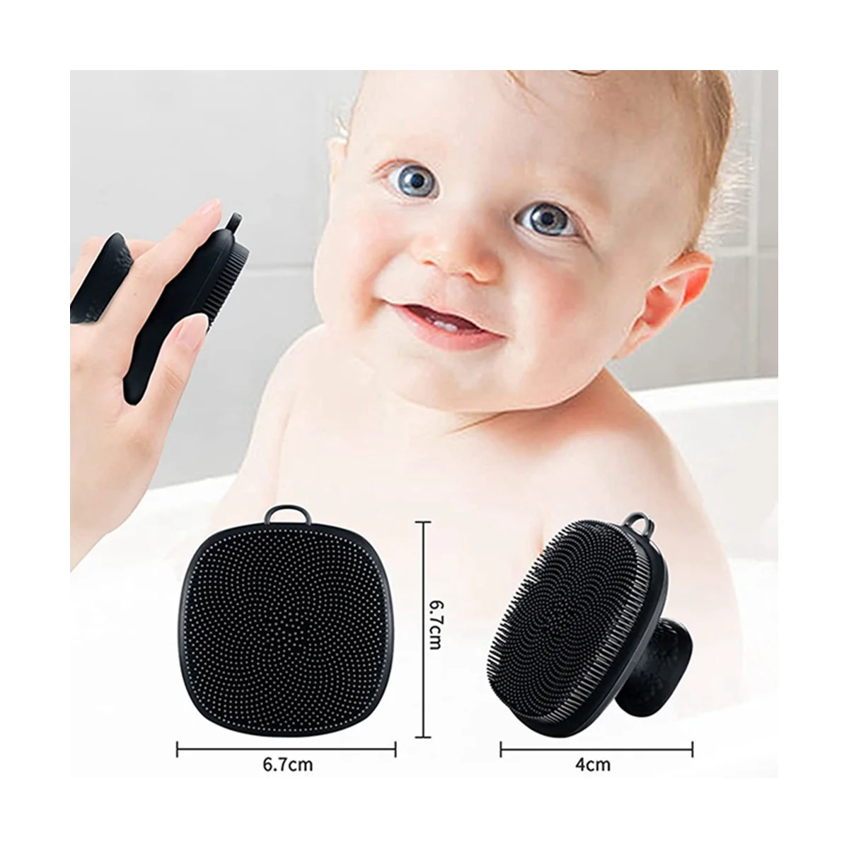 Scrubber per il viso in Silicone, massaggiatore per il viso esfoliante delicato, rimuove la pelle secca morta, accessorio per il bagno Scrubber per il viso
