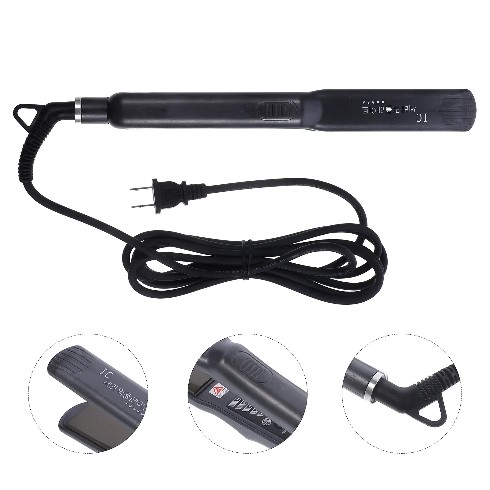 

Электрический выпрямитель для волос 2-в-1 с быстрым нагревом и керамическими пластинами для гладкого выпрямления и завивки, 1 шт.