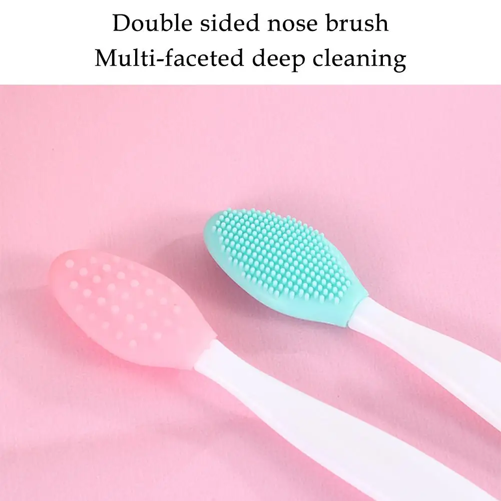 1PC Beauty Skin Care Wash Face Silicone Brush Exfoliating Nose Clean Blackhead Removal Brushes Tools Nose Clean Brush