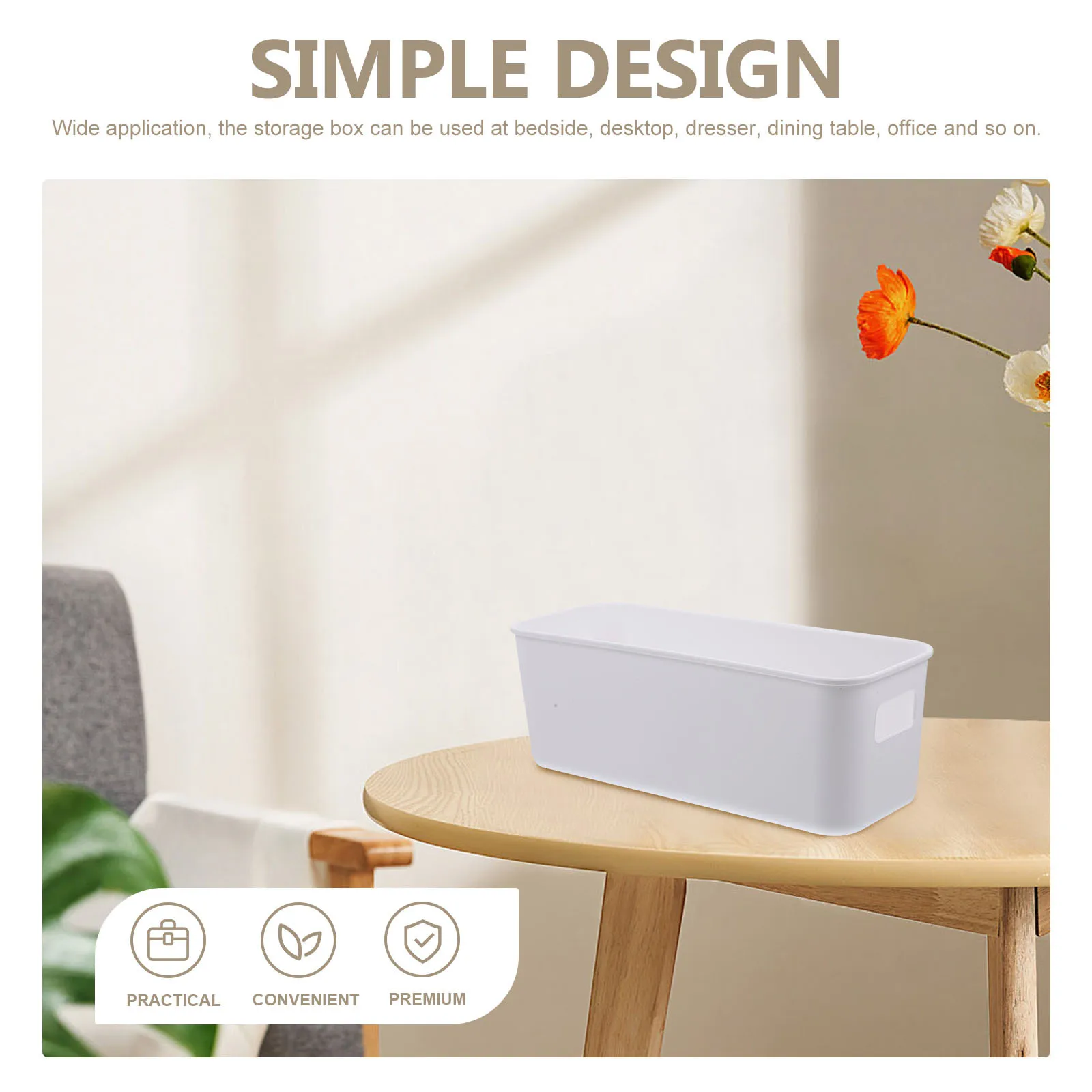 

3pcs Phone Case Storage Desktop Organizer For Office Home Makeup Sundries Plastic Multi-Functional Box Pen Holder Organizing Box