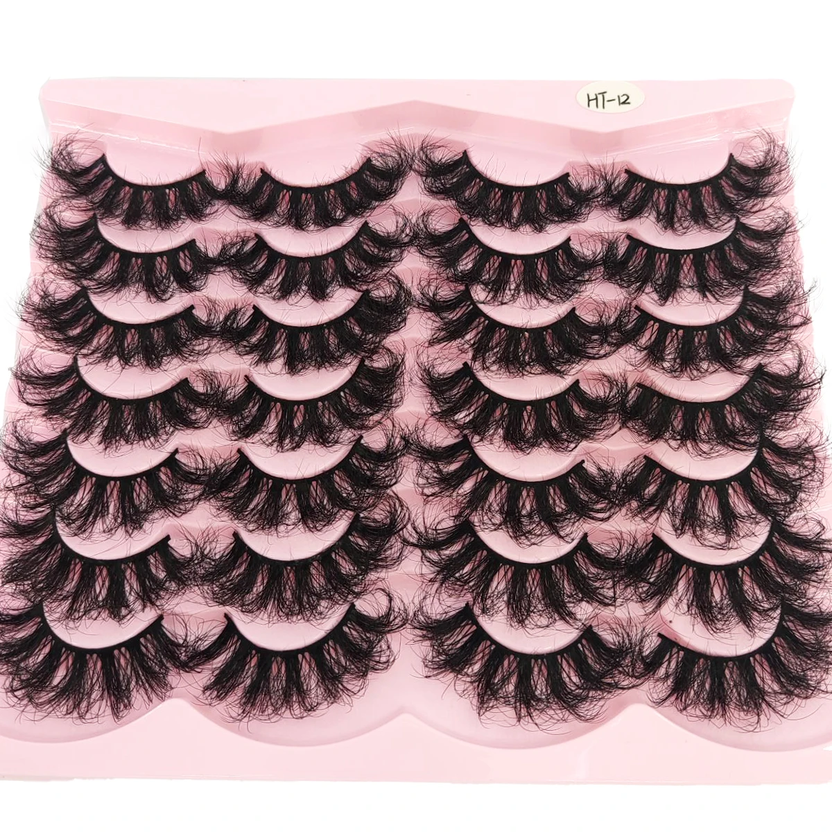 ใหม่ 14 คู่ขนตาขนมิงค์เทียมขนตาขนมิงค์ฟูติดทนนานขนตาหยิกที่มีศักยภาพขนตาหนาขยาย