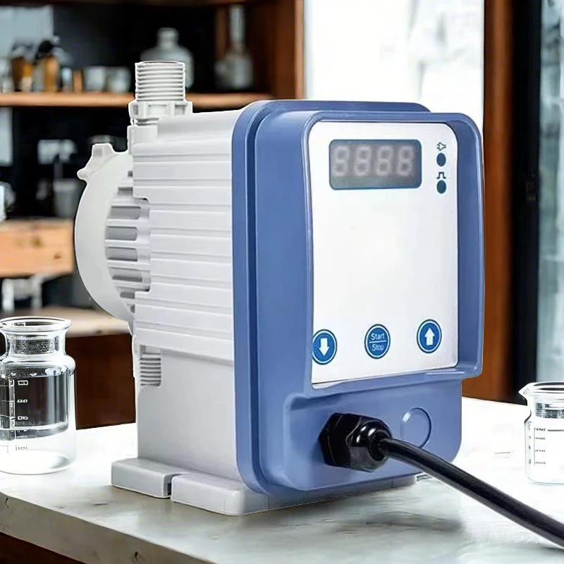 Electromagnetic Diaphragm Metering Pump 1-20L/H Dosing Pump for Acidic Substances Chlorine Water Treatment Precision Dosing Pump