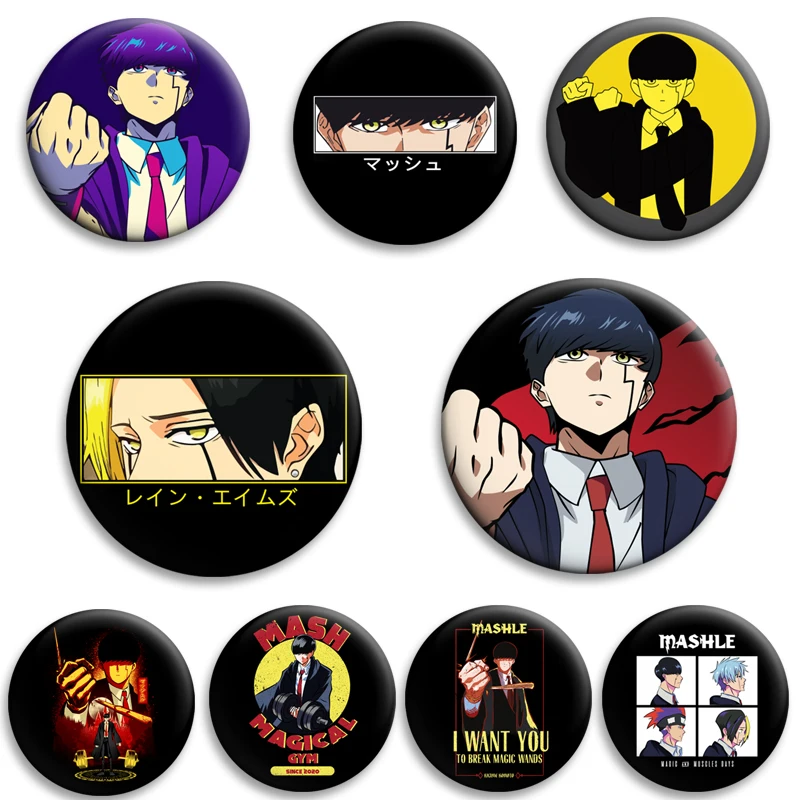 

Anime Mashle: Magic and Muscles Pins Cartoon Character Badge Role Play Handmade Tinplate Brooch for Bag Clothes Decoration Gifts