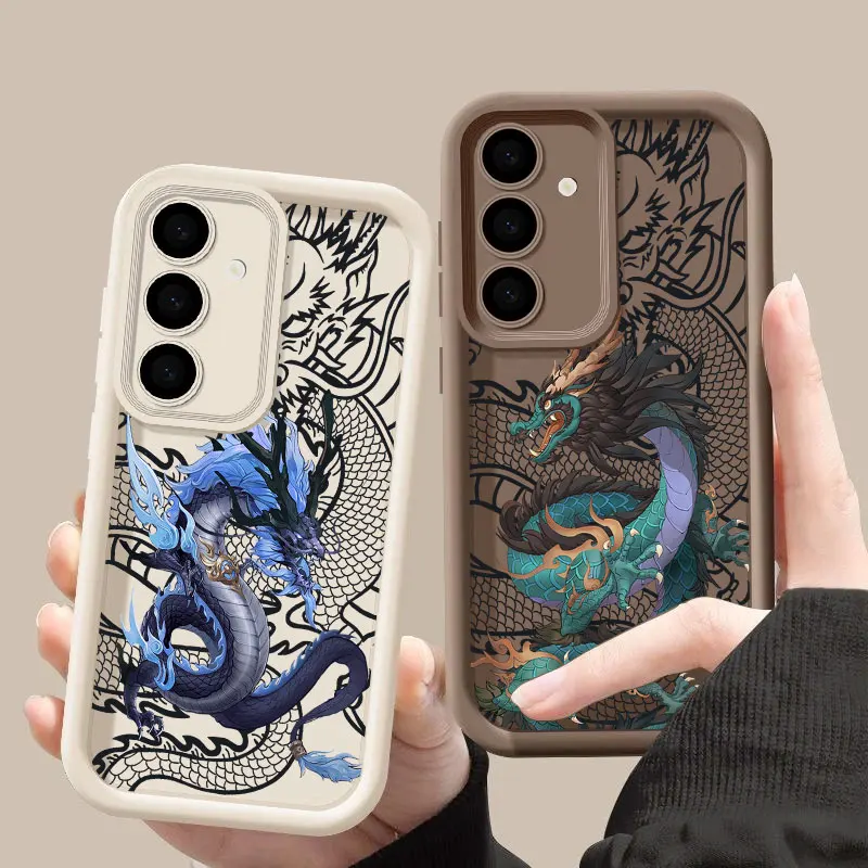 Dragon Cool East God S26Ultra Case For Samsung Galaxy S26 S25 S24 S22 S23 Ultra S21 Plus S20 S25 FE Camera Protection Soft Cover