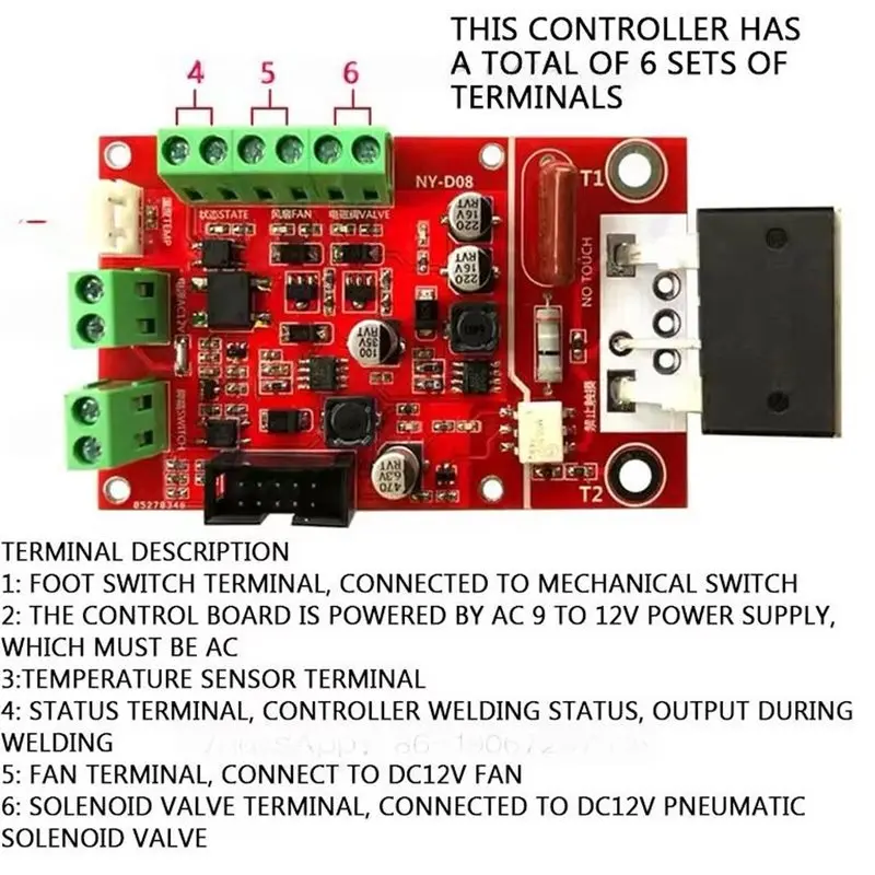 A25F-Spot Welding Machine Controller Spot Welder Pneumatic Color Screen LCD Display For 18650 Battery Repair Tool