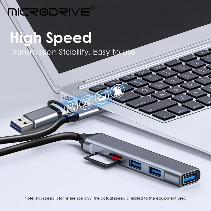 USB-концентратор 5 в 1, USB 3,0, 5 Гбит/с