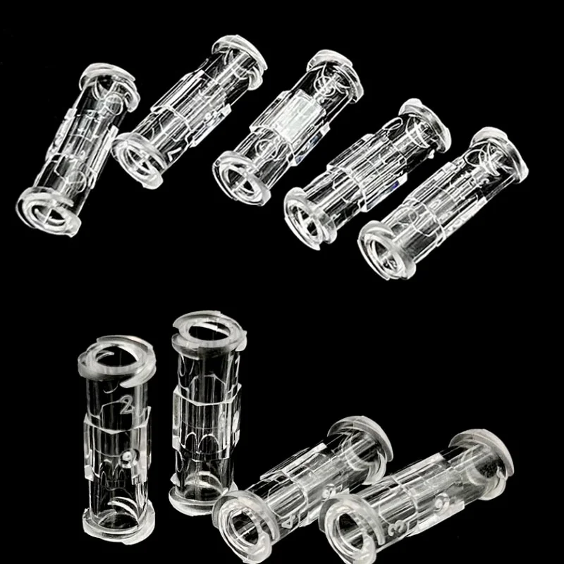 Luer Thread Connector Pp Material Transparent Syringe Double-Way Connector Easy And Durable Use In Sterile Drug Tatttoo 