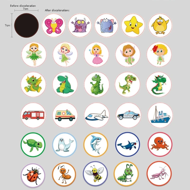 Potty Training Stickers Reusable Funny Potty Training Stickers Magical Stickers for Boys Girls Potty Targets Stickers A2UB