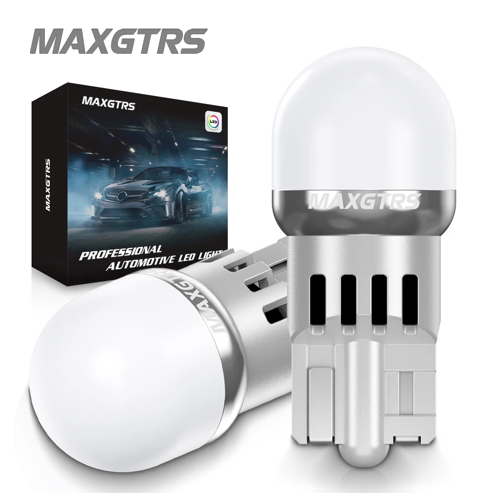 2x t10 led w5w luzes interiores laterais do carro 12v lâmpada de leitura 3030 chips 194 168 auto branco vermelho amarelo marcador estacionamento lâmpadas cúpula
