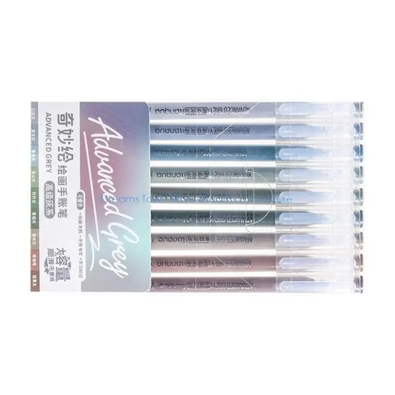  Multicolored Gel Pen Colorful Drawing Pen Needle Tip Journaling Pen for Note Taking Journaling Scrapbooking Coloring