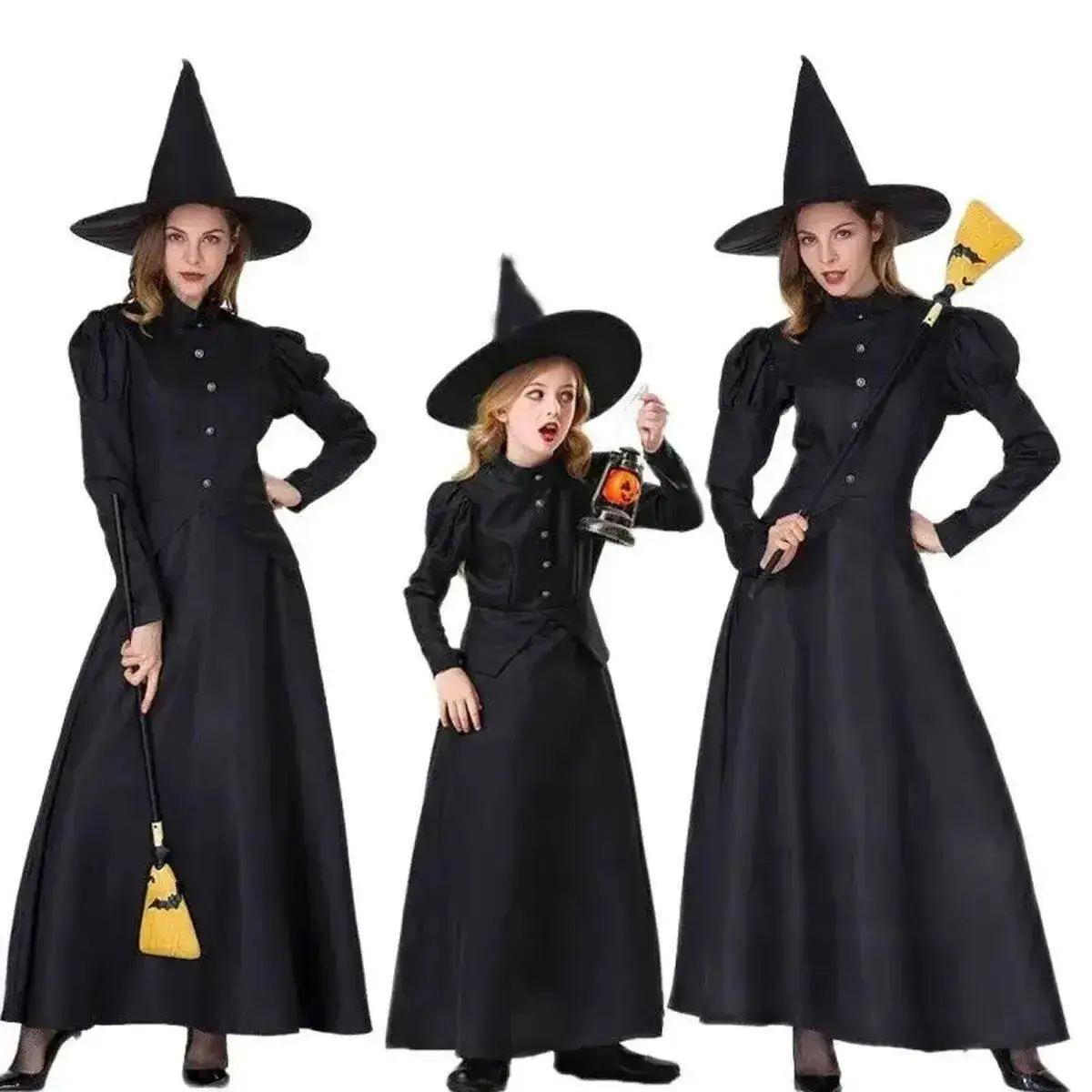 

Halloween Adult Girl Witch Parent Child Costume Little Three-quarter Sleeve Other Material 100% Autumn Fashion Ladies' Dress