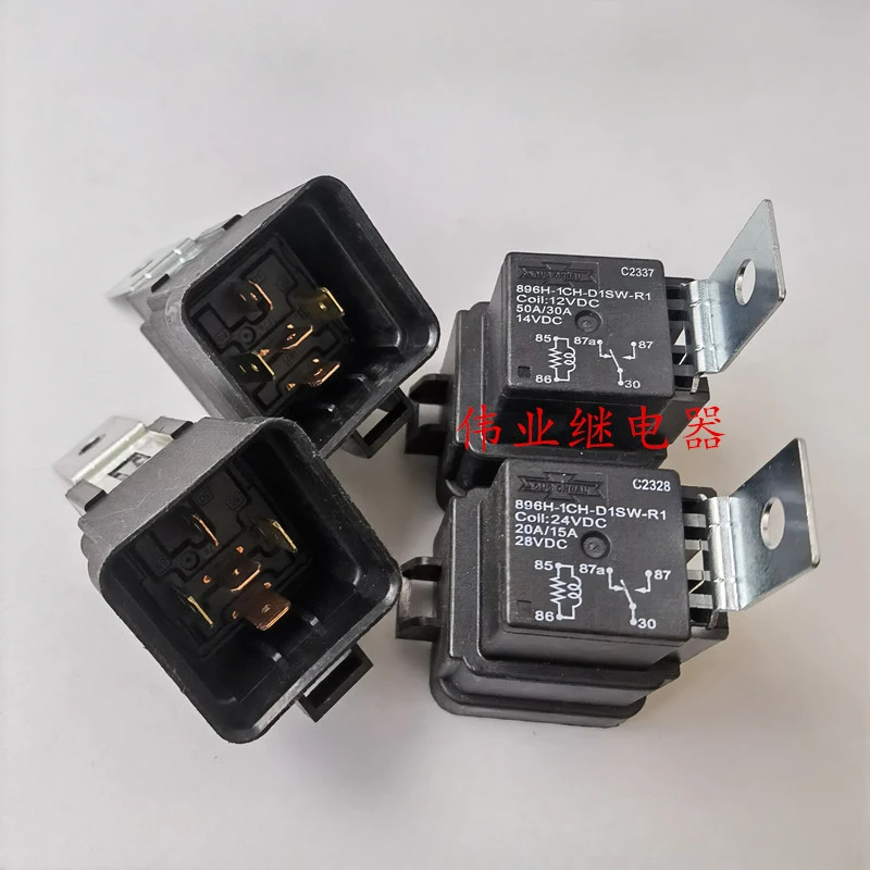 

（Brand-new）1pcs/lot 100% original genuine relay:896H-1CH-D1SW-R1 12VDC 24VDC Excavator car relay 5pins