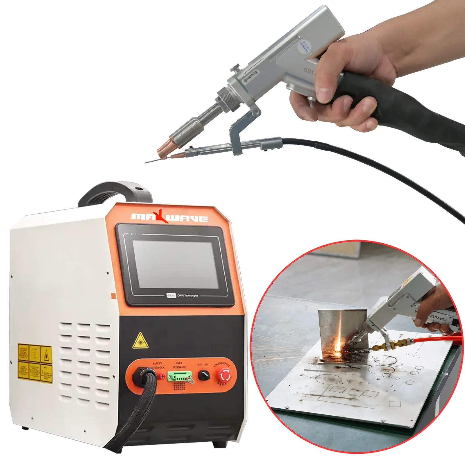 Laser for Carbon Stainless Steel Metal Soldering Repairing Portable Handheld Metal Hand-held 1500W Laser Welding Machine 1070nm